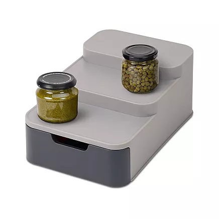 Kitchen organiser bin three tier drawer