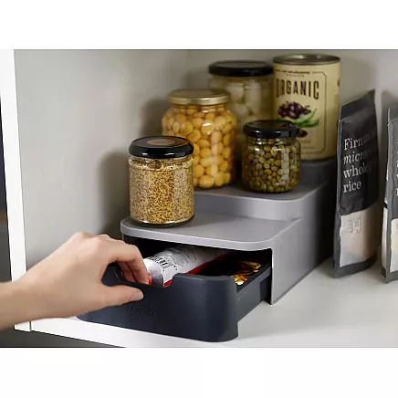 Kitchen organiser bin three tier drawer