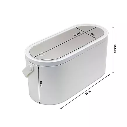 Meikapa Kosmētikas Organaizers ar Spoguli un LED Gaismu, Balts