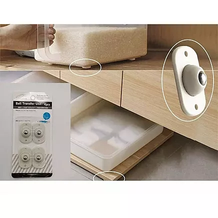 Pašlīmējoši Mēbeļu Rullīšu Riteņi, 4 gab.