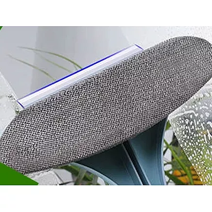 Universāla logu tīrīšanas birste ar ūdens nosūcēju 2-vienā, zaļa