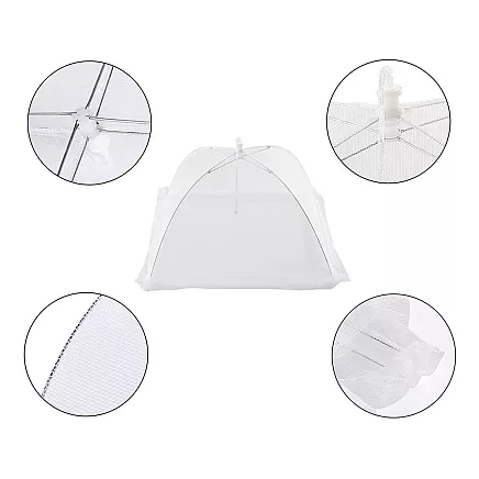 Moskītu tīkla vāks pārtikas augļu grilam