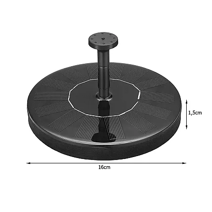 Saules dārza strūklakas sūknis peldošiem ūdeņiem