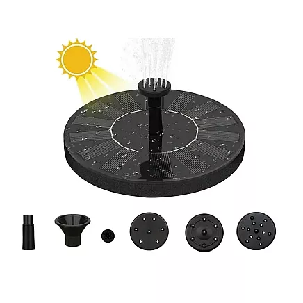 Saules dārza strūklakas sūknis peldošiem ūdeņiem