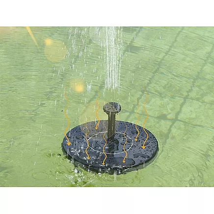 Saules dārza strūklakas sūknis peldošiem ūdeņiem