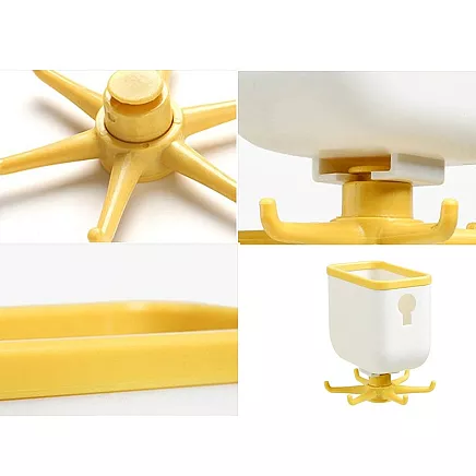 Kitchen hanger rotary toolholder shelf