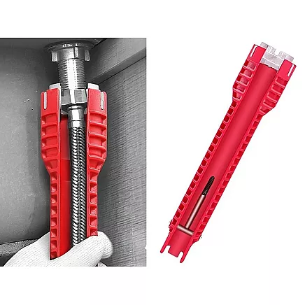Socket spanner for fitting the tap to the sink