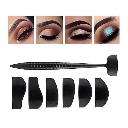 Silicone eyelid stencil set