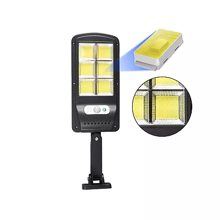 Saules lampa ar Saules Paneli un Kustības & Krēslas Sensoru 96 LED