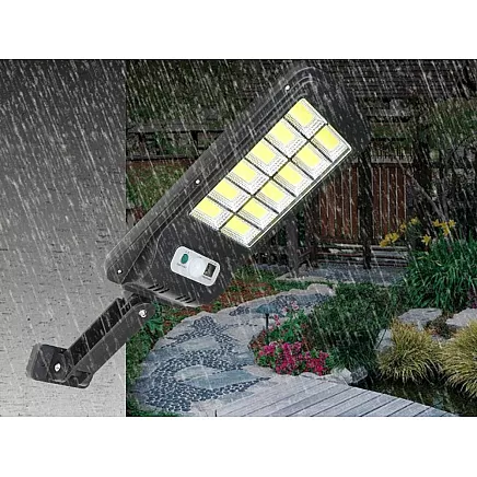 Saules lampa ar Saules Paneli un Kustības & Krēslas Sensoru 96 LED