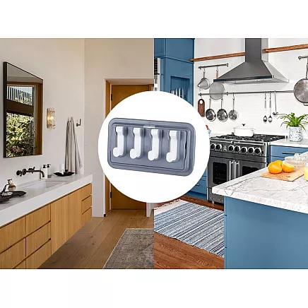 Kitchen hanger bracket shelf utensil holder shelf