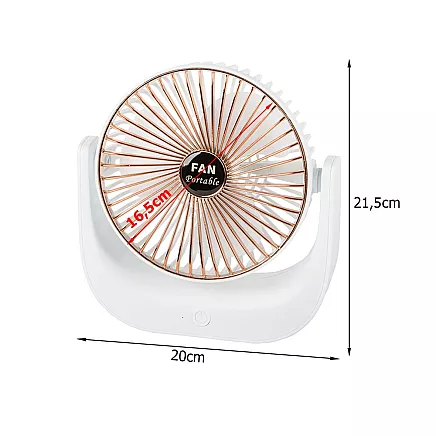 Wireless standing desk fan