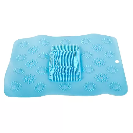 Shower foot massager non-slip mat