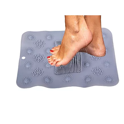 Shower foot massager non-slip mat