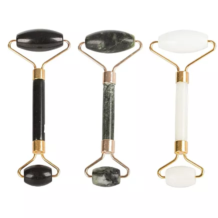 Jade roller face massager