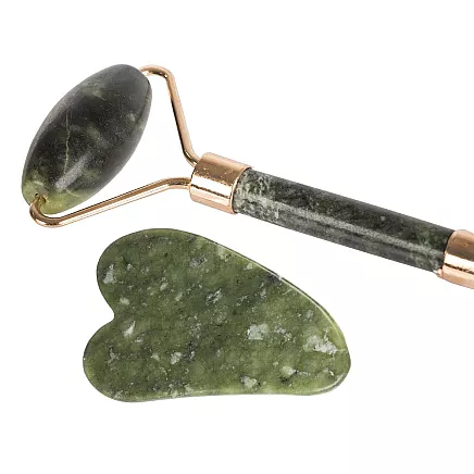 Jade face massager roller roller plate