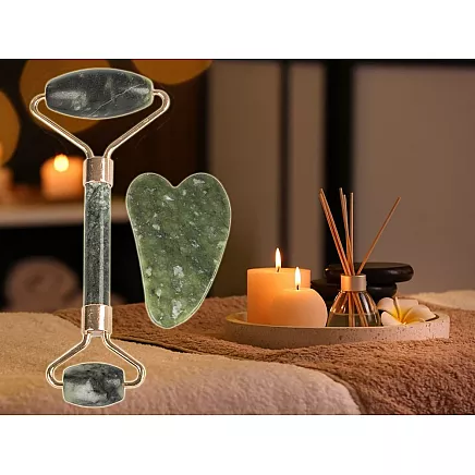 Jade face massager roller roller plate