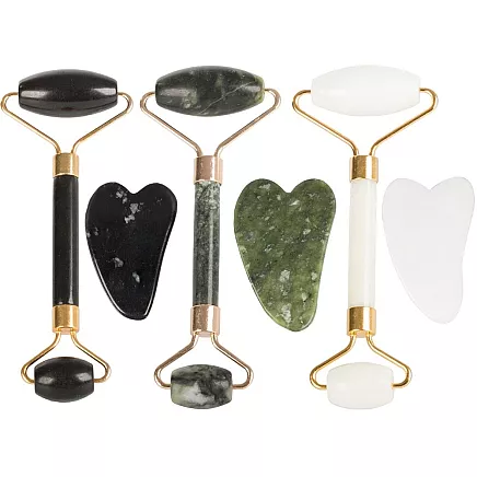Jade face massager roller roller plate