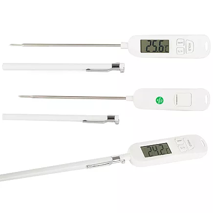 Lcd digital kitchen thermometer wine meat probe