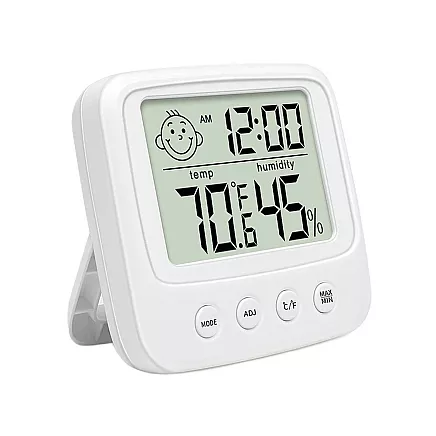 Thermometer hygrometer electronic internal clock