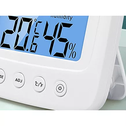 Thermometer hygrometer electronic internal clock