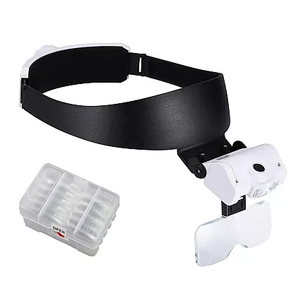 Headlamp eyepiece 2 led illuminated