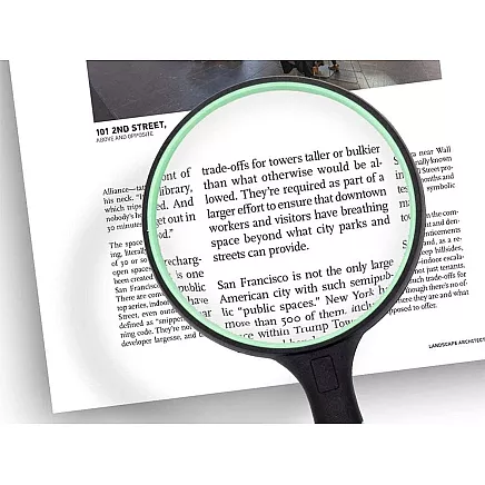 Klasiskā palielināmā lasītāja lēca 100mm diametrs