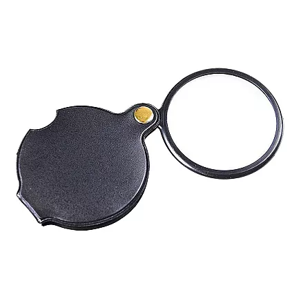 Folding pocket magnifier small mini case