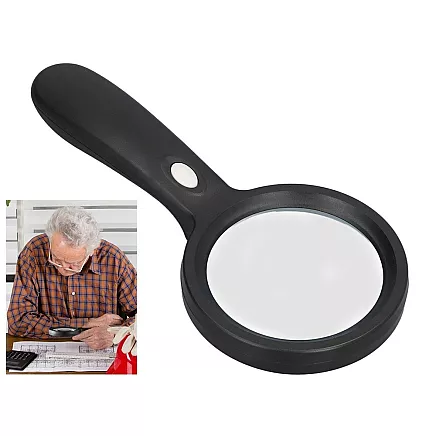 Magnifying glass 10x with led illumination