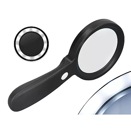 Magnifying glass 10x with led illumination