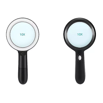 Magnifying glass 10x with led illumination