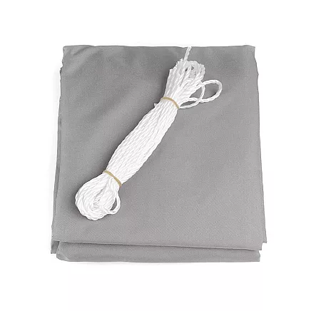 Dārza Ūdensizturīgs Saulessargs Markīze Bura Nojume Tents 3x3x3m, Pelēks