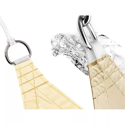 Dārza Ūdensizturīgs Saulessargs Markīze Bura Nojume Tents 3x3x3m, Krēmkrāsa