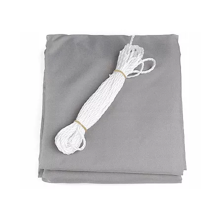 Dārza Ūdensizturīgs Saulessargs Markīze Bura Nojume Tents 4x3m, Pelēks