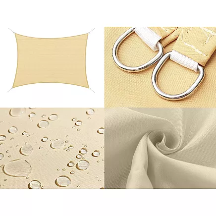 4 x 3 m water-repellent reinforced garden screen