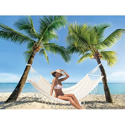 Garden hammock hanging frame rocker two-seater