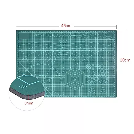 Self-healing cutting mat A3 double-sided