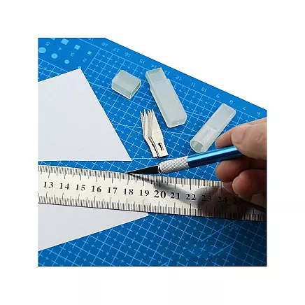 Pašatjaunojoša griešanas paliktnis modelistiem A5, 15x22 cm, zils