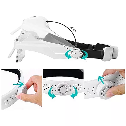 Headlight headguard luxe 3 led 11.5x