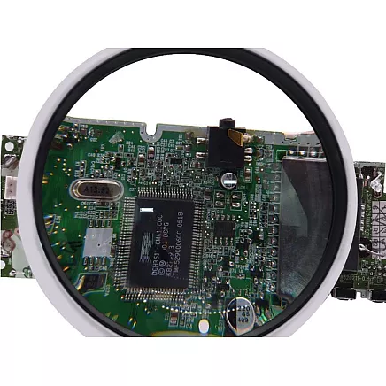 Third hand soldering kit magnifying glass holder 6 led