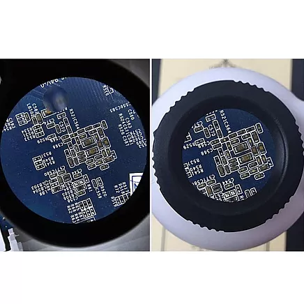 Third hand soldering kit magnifying glass holder led