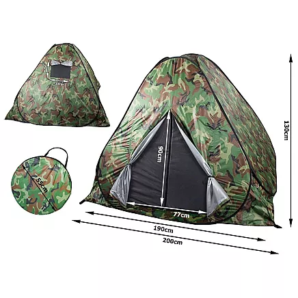 Pašizliekamā tūristu telts Automātiskā Moro