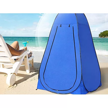 Beach tent changing room shower toilet wc