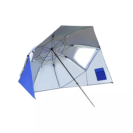 Liels Dārza Pludmales Lietussargs Saulessargs Nojume Telts ar Aizsardzību pret UV Stariem,...