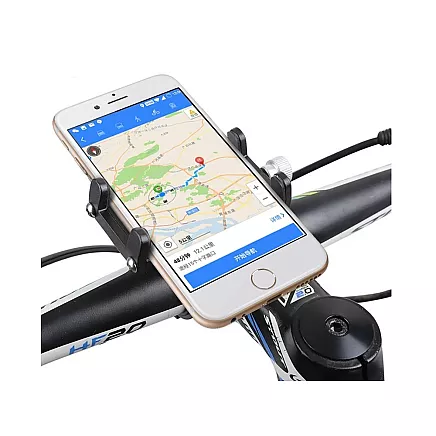 Stūres Telefona Turētājs Velosipēdam un Motociklam, Alumīnija, Universāls, ar Silikona...