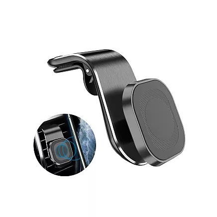 Magnetic car holder for phone grille
