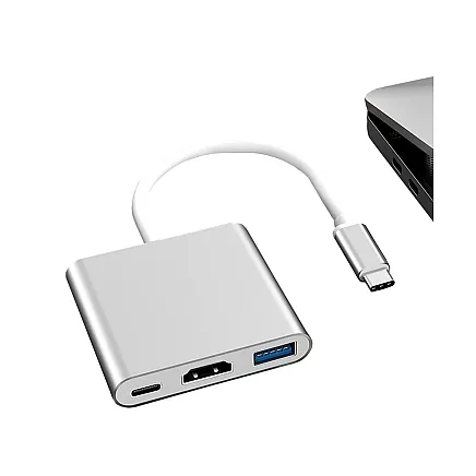 Adapter 3in1 hub usb-c usb 3.0 hdmi 4k