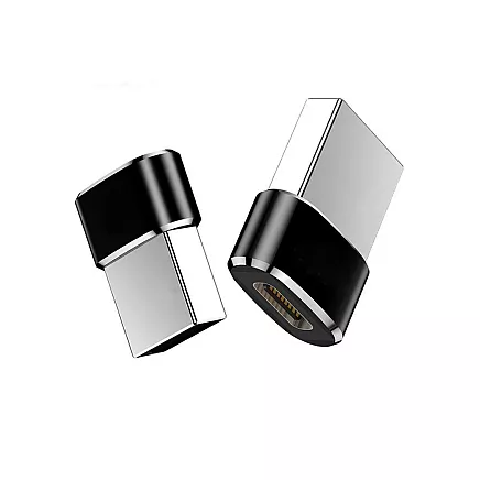 OTG adapteris USB-A uz USB-C datu pārsūtīšanai un uzlādei, melns