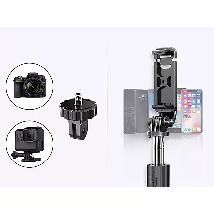 Selfie stick tripod remote control bluetooth