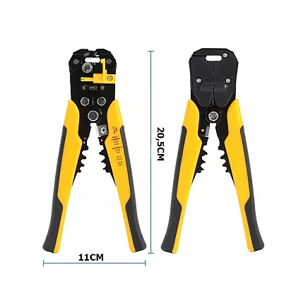 Wire stripping pliers cable crimper